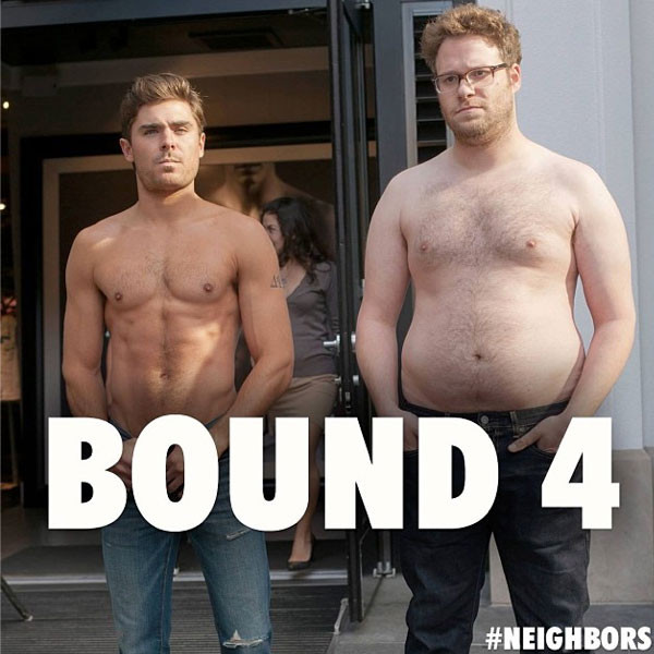 Seth Rogen, Zac Efron, Instagram Seth Rogen, Zac Efron, Instagram